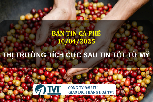 Bản tin cà phê 10/04/2025: Giá cà phê lật ngược thế cờ sau tin tốt từ Mỹ