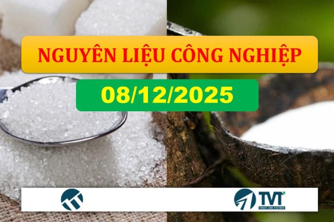 Tổng quan một số mặt hàng nhóm nguyên liệu công nghiệp tuần 8-12/12/2025