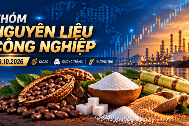 Phân tích và khuyến nghị giao dịch nhóm mặt hàng nguyên liệu công nghiệp ngày 23/10/2026