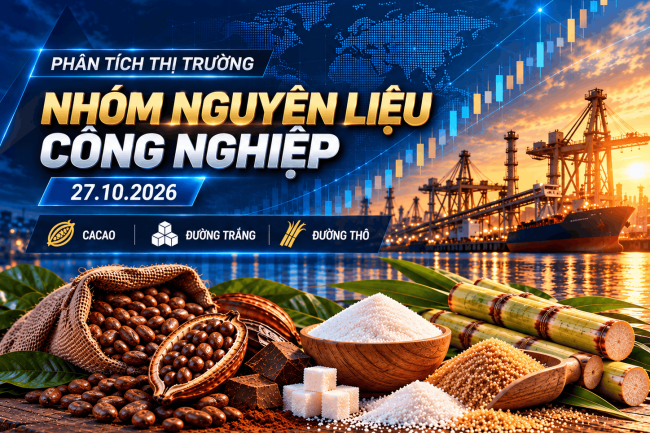 Phân tích và khuyến nghị giao dịch nhóm nguyên liệu công nghiệp ngày 27/10/2026