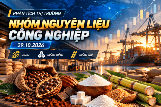 Phân tích mặt hàng nhóm nguyên liệu công nghiệp ngày 29/10/2026